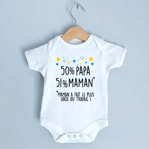 50d 51%mom Mom Did Most of The Traveling Newborn Bodysuits Mothers Day Baby Boy Girl Outfits Infant Romper Mothers Day Gifts