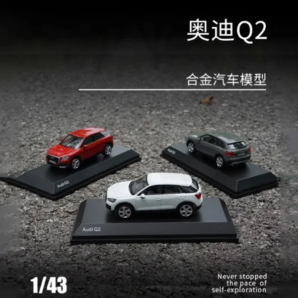 Original 1:43 Scale AUDI Q2 2001 Alloy Simulation Metal Car Model Static Collection Decorated Holiday Gifts Toys