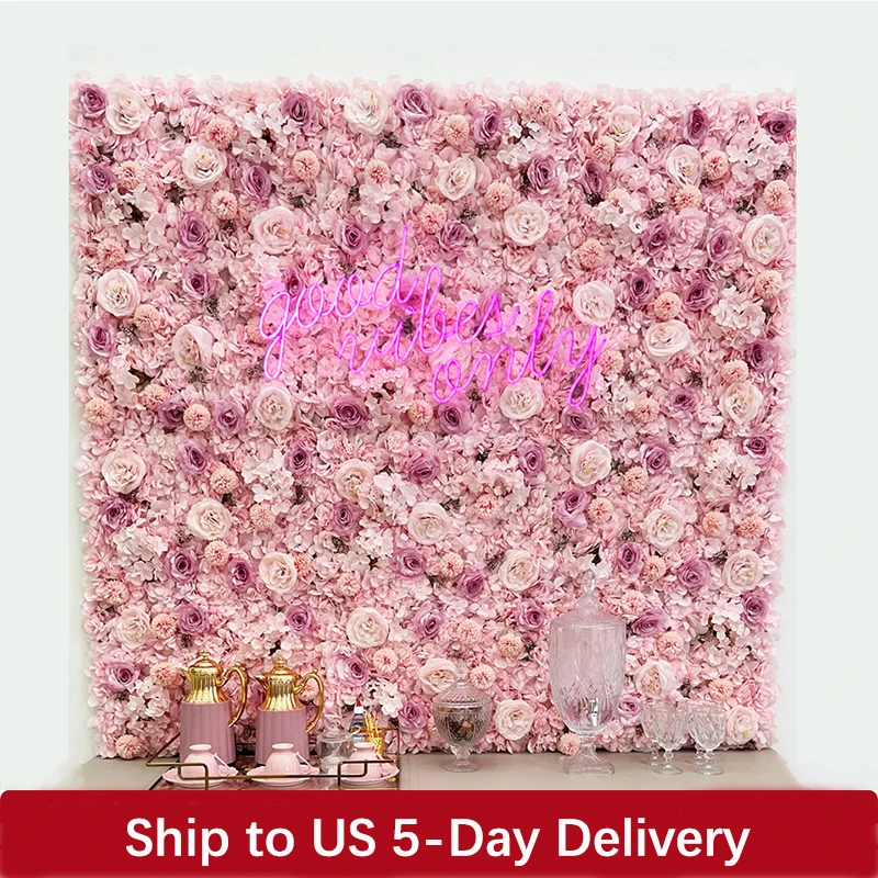 kf-S6b1ad7b0f7064ec5adcfdae7c6edaf3a9 Silk Rose Backdrop Flowers Wall Wedding Decoration customized Artificial Flower Wall Panel for Home Decor Backdrops Baby Shower - Imagine 1
