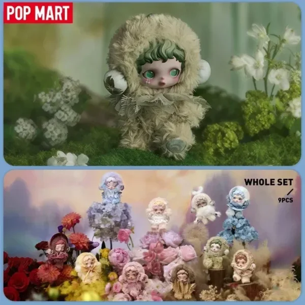 POP MART SKULLPANDA L impressionnisme Series Plush Doll Mystery Box Kawaii Anime Action Figure Blind Box Toys Dolls Girls Gift