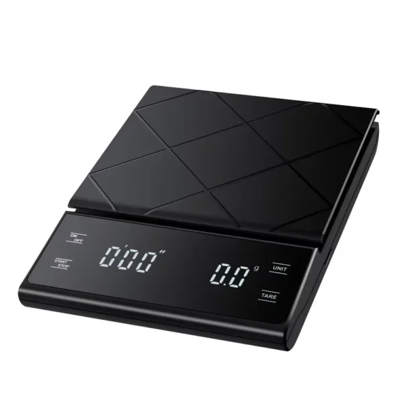 Smart Coffee Electronic Scale High Precision Digital Timing LCD Scale 3kg/0.1g Coffee Balance Measuring Weight Scale for Kitchen