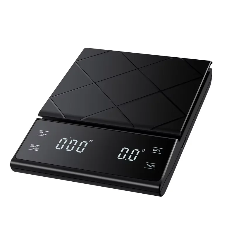 kf-S7e55572d373f4280af7c314f27cd4afaa Smart Coffee Electronic Scale High Precision Digital Timing LCD Scale 3kg/0.1g Coffee Balance Measuring Weight Scale for Kitchen - Imagine 1