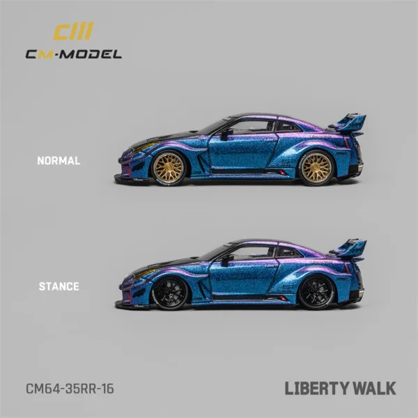 CM Model 1/64 Model Car JDM Sports Car Diecast Vehicle Toys Collection Gifts for Teenagers Adults With Display Case