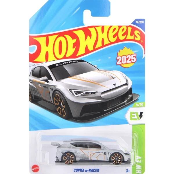 Hot Wheels Cupra e-Racer Gray #72 HW EV Series 1/64 Diecast Model Car Toy for Boys Gift 2025 Case H