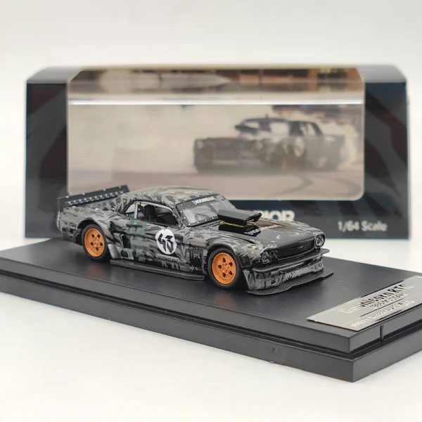 Street Weapon 1/64 For Mustang 1965 Ken Block's Hoonicorn #43 Diecast Model Car Miniature Limited Collection Toy Vehicle Models