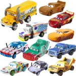 Disney Pixar Cars 3 Thunder Hollow Crash Fritter Miss Lightning Mcqueen Dr Damage 1:55 Diecast Vehicle Model Car Toy for Kid Boy
