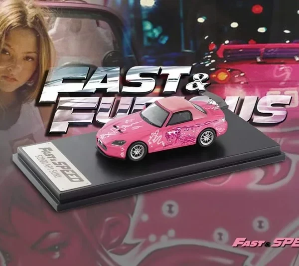 Fast Speed FS 1:64 S2000 AP1 Soft Top FNF Suki Pink limited999 Diecast Model Car