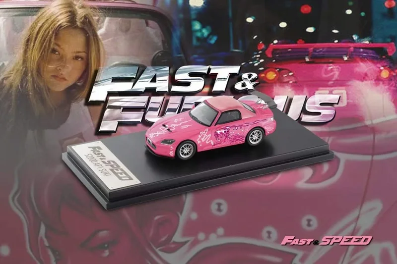 kf-Sbde544b325af4b78898dfb5caa0bf341s Fast Speed FS 1:64 S2000 AP1 Soft Top FNF Suki Pink limited999 Diecast Model Car - Imagine 1