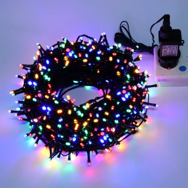 Outdoor Christmas Light New year's garland Lamp 100m 20m Twinkle LED String Holiday Wedding Decorative lights adornos de navidad