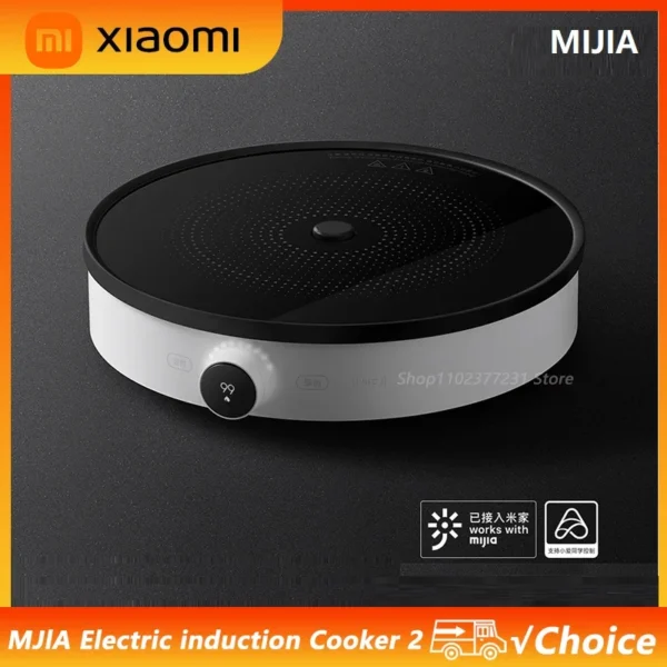 XIAOMI MIJIA Induction Cooker 2 For Home 2100W 99 Gears Power Adjustable Low Power Continuous Heating OLED Screen Kitchen Cooker