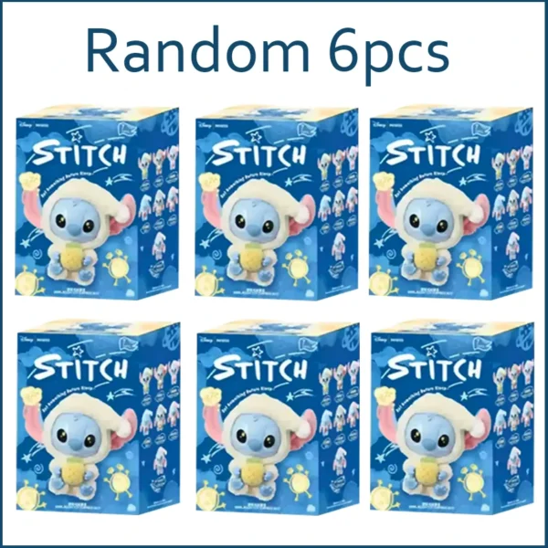 Disney 2025 Pin Eating Bedtime Series Blind Plush Toy Cute Doll Box Mysterious Hanging Bag Decorative Gif