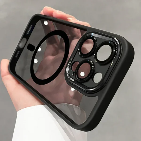 Luxury Magnetic Metal Lens Bumper Protection Case For iPhone 17 Air 16 15 14 13 12 11 Pro Max Plus Wireless Charge Hard Cover