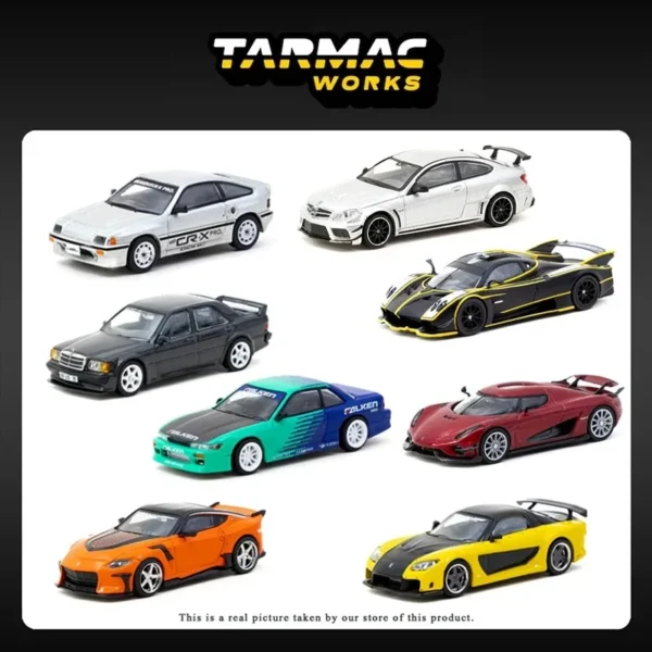 Tarmac Works 1:64 Koenigsegg Pagani Mercedes Benz AMG GT Silvia S13 RAM VIPER GR86 F1 Imola CC850 KPGC10 Diecast Car Model Toy