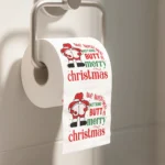 Christmas Toilet Roll Paper Happy 2026 New Year Christmas Supplies Xmas Tissue Roll Napkin Kitchen Tool Home Decoration New Year