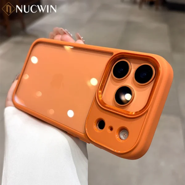 New Luxury Transparent Phone Case for iPhone 17 16 15 14 13 Pro Max Plus 17Pro Acrylic PC Hard Shockproof Cover for iPhone 17Air