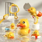 2024 New Bath Toys Baby Water Game Duck Model Faucet Shower Electric Water Spray Swimming Bathroom Baby Toys For Kids Gifts