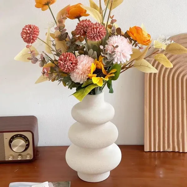 Flower Arrangement Dry Flower Bottle Plastic Flowerpot Flower Vase Modern Simplicity Home Furnishings Creativity INS Vase